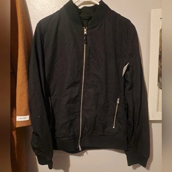 All Saints Bassett Ramskull Bomber Jacket NWOT - Picture 2 of 8